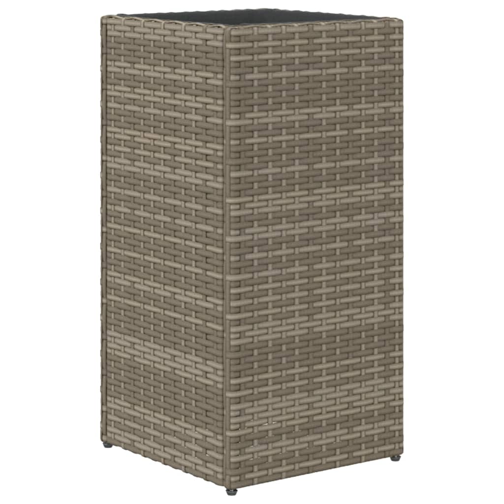 Sodo lovelis, pilkos spalvos, 30x30x60cm, poliratanas Sodo lovelis, pilkos spalvos, 30x30x60cm, poliratanas - Image 7