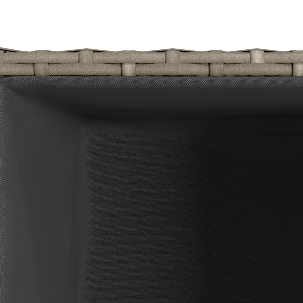 Sodo lovelis, pilkos spalvos, 30x30x60cm, poliratanas Sodo lovelis, pilkos spalvos, 30x30x60cm, poliratanas - Image 8