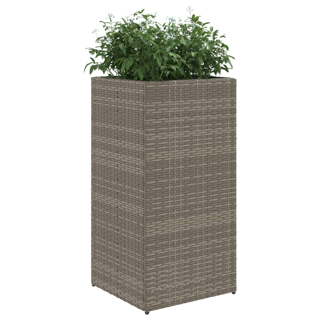 Sodo lovelis, pilkos spalvos, 40x40x80cm, poliratanas Sodo lovelis, pilkos spalvos, 40x40x80cm, poliratanas - Image 4