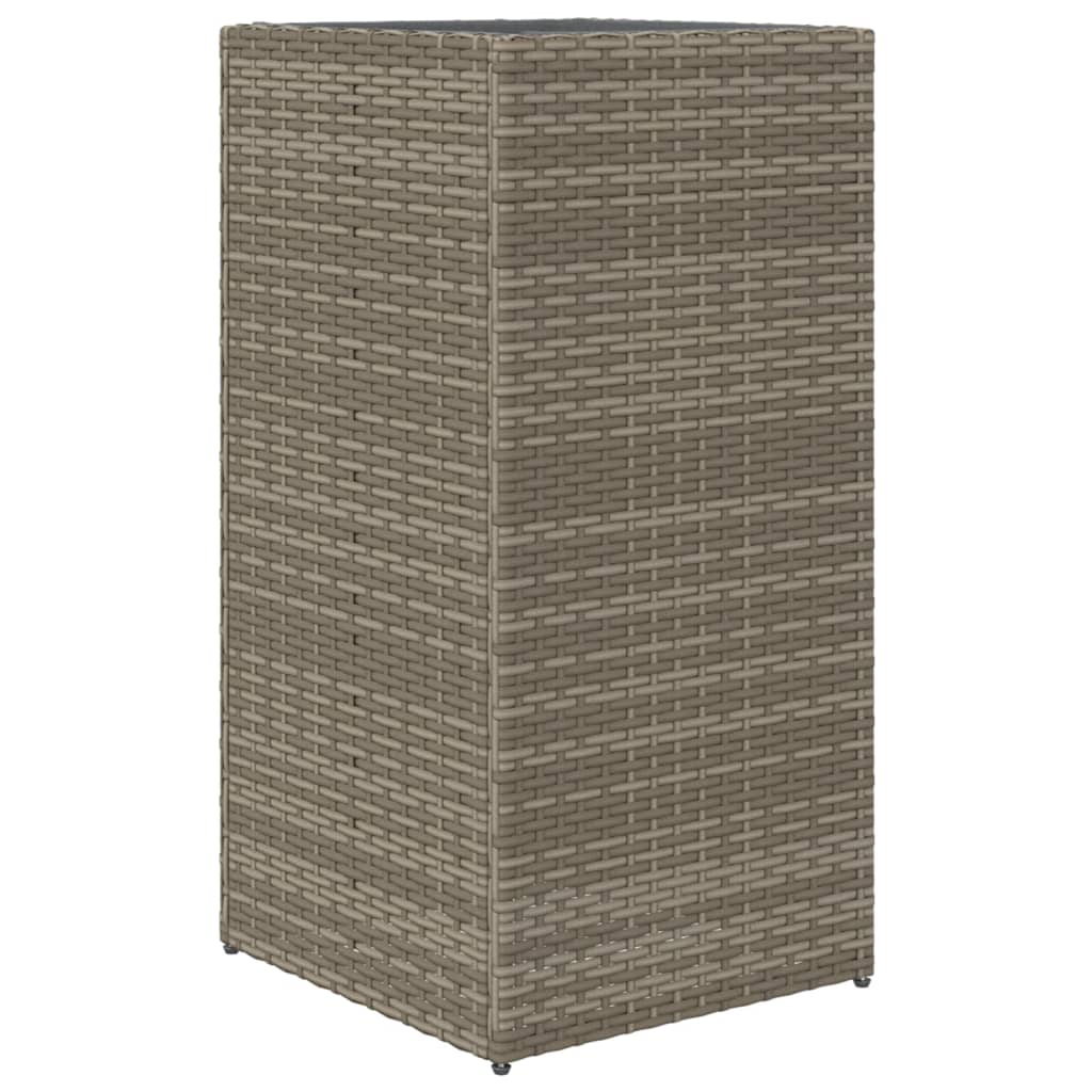 Sodo lovelis, pilkos spalvos, 40x40x80cm, poliratanas Sodo lovelis, pilkos spalvos, 40x40x80cm, poliratanas - Image 7