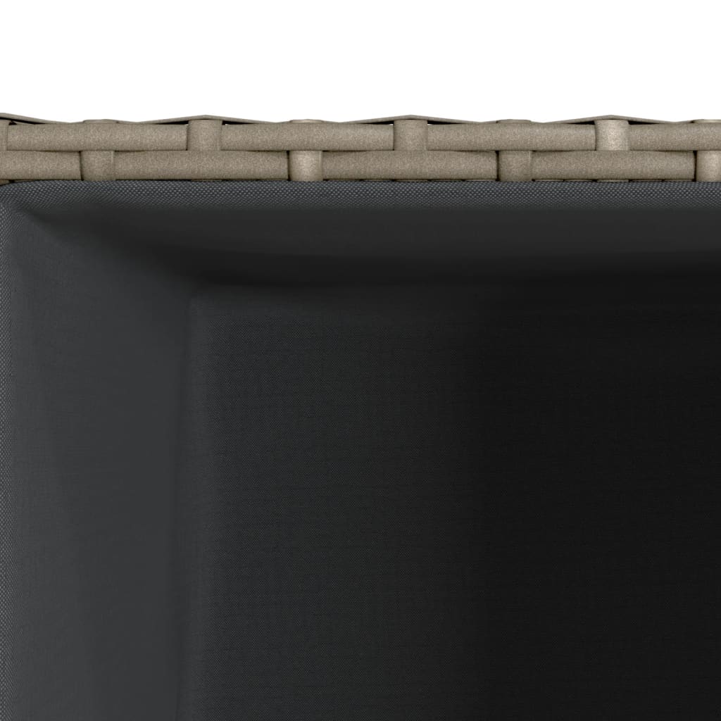 Sodo lovelis, pilkos spalvos, 40x40x80cm, poliratanas Sodo lovelis, pilkos spalvos, 40x40x80cm, poliratanas - Image 8