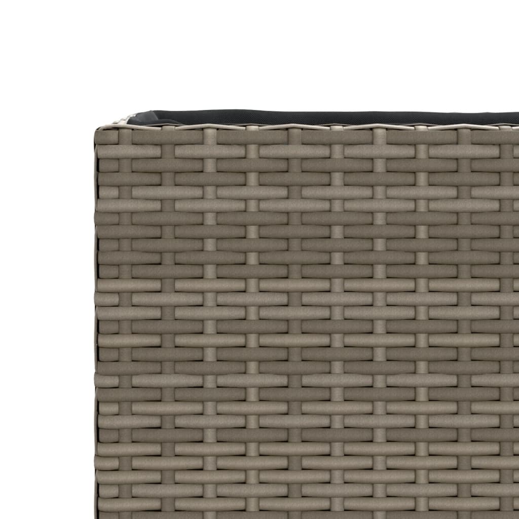 Sodo lovelis su 3 vazonais, pilkas, 105x30x32cm, poliratanas Sodo lovelis su 3 vazonais, pilkas, 105x30x32cm, poliratanas - Image 10