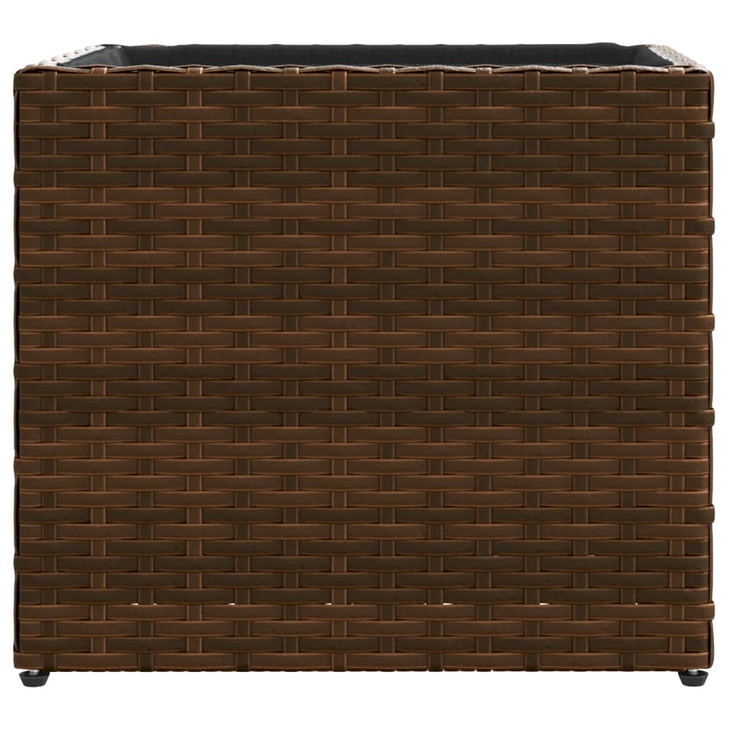 Sodo lovelis, rudos spalvos, 36x30x32cm, poliratanas Sodo lovelis, rudos spalvos, 36x30x32cm, poliratanas - Image 5