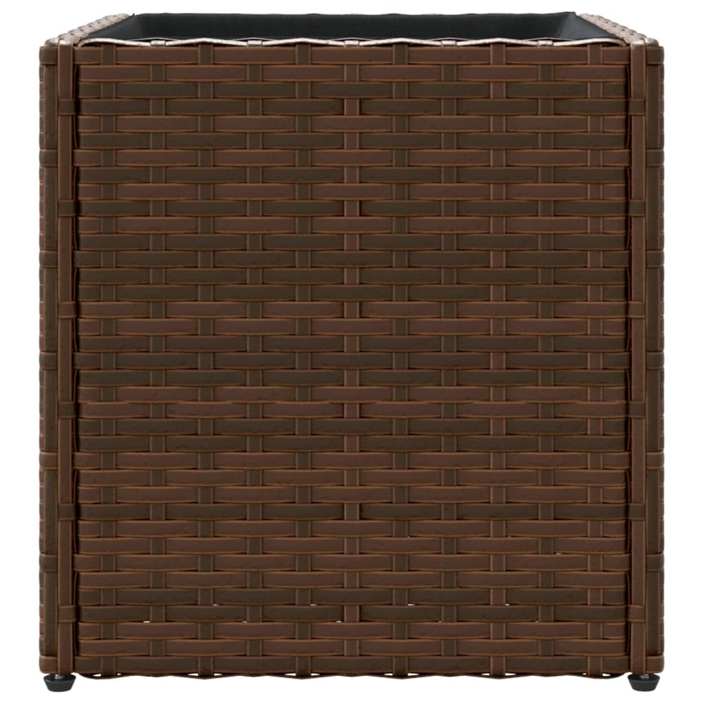 Sodo lovelis, rudos spalvos, 36x30x32cm, poliratanas Sodo lovelis, rudos spalvos, 36x30x32cm, poliratanas - Image 6