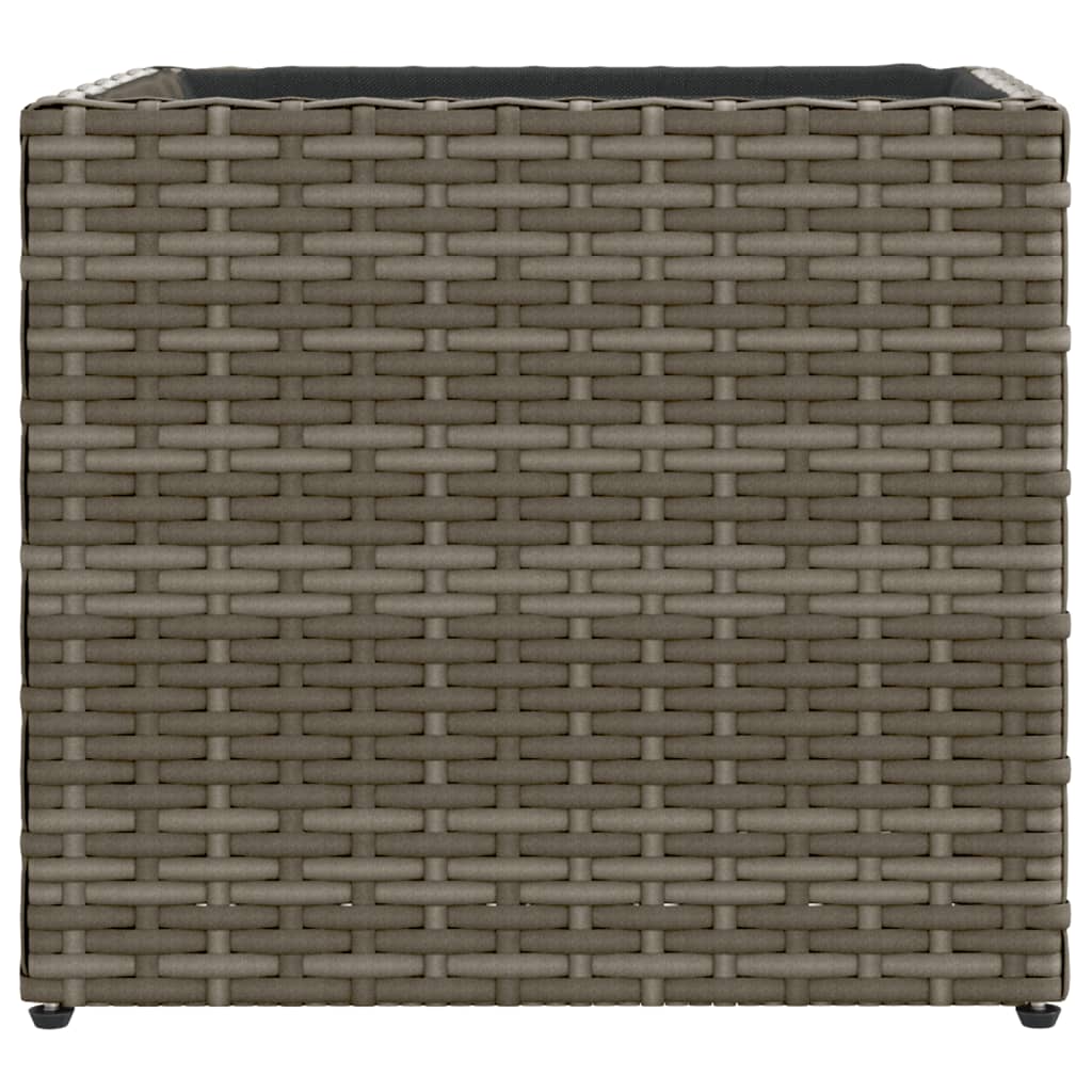 Sodo lovelis, pilkos spalvos, 36x30x32cm, poliratanas Sodo lovelis, pilkos spalvos, 36x30x32cm, poliratanas - Image 5