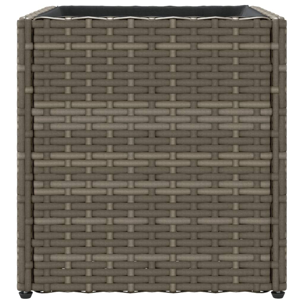 Sodo lovelis, pilkos spalvos, 36x30x32cm, poliratanas Sodo lovelis, pilkos spalvos, 36x30x32cm, poliratanas - Image 6