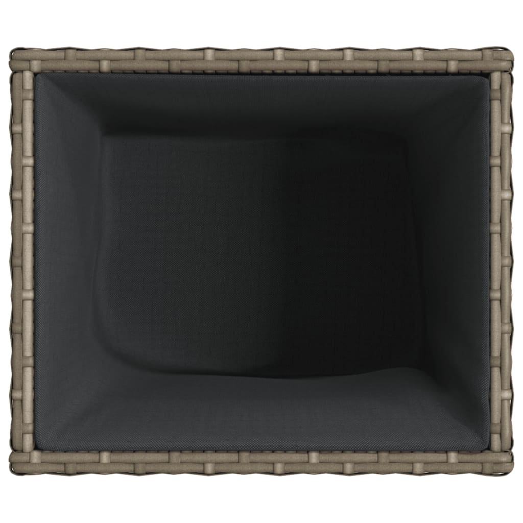Sodo lovelis, pilkos spalvos, 36x30x32cm, poliratanas Sodo lovelis, pilkos spalvos, 36x30x32cm, poliratanas - Image 8
