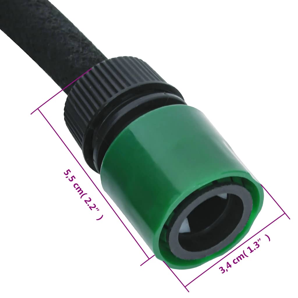 Lašelinio sodo laistymo žarna, juodos spalvos, 0,6″, 50m, guma Lašelinio sodo laistymo žarna, juodos spalvos, 0,6", 50m, guma