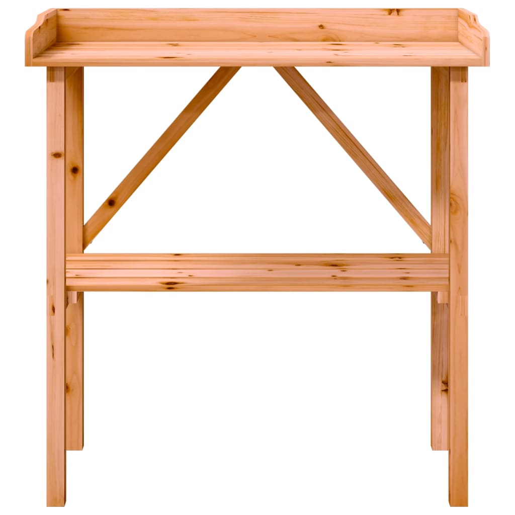 Augalų sodinimo stalas su lentyna, rudas, 78x38x82,5cm, eglė Augalų sodinimo stalas su lentyna, rudas, 78x38x82,5cm, eglė - Image 4