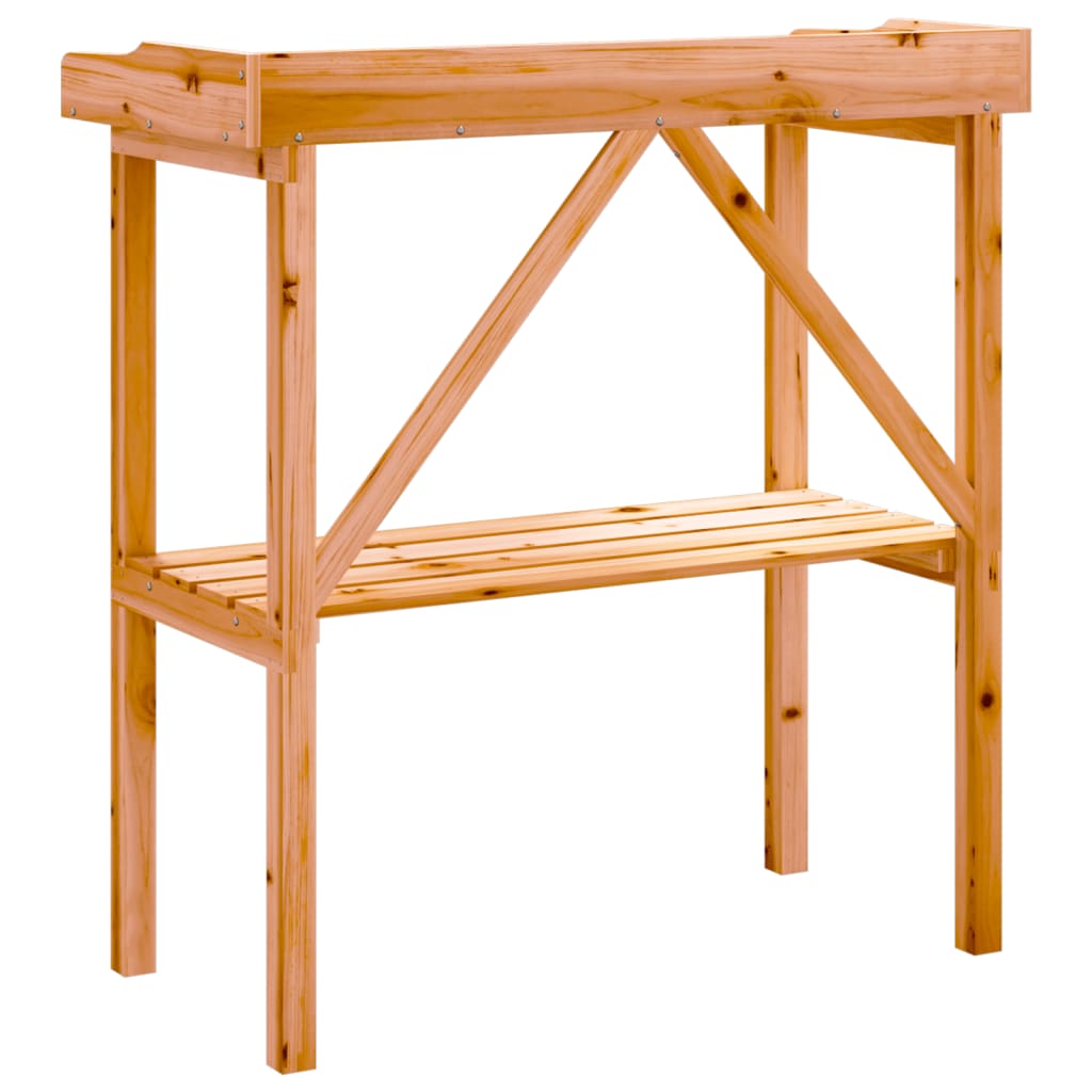 Augalų sodinimo stalas su lentyna, rudas, 78x38x82,5cm, eglė Augalų sodinimo stalas su lentyna, rudas, 78x38x82,5cm, eglė - Image 6