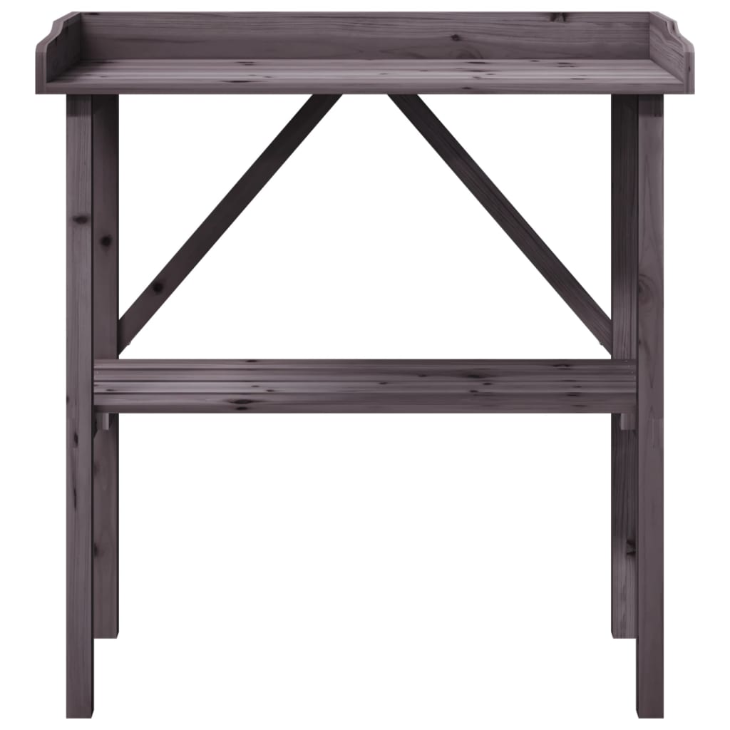 Augalų sodinimo stalas su lentyna, pilkas, 78x38x82,5cm, eglė Augalų sodinimo stalas su lentyna, pilkas, 78x38x82,5cm, eglė - Image 4