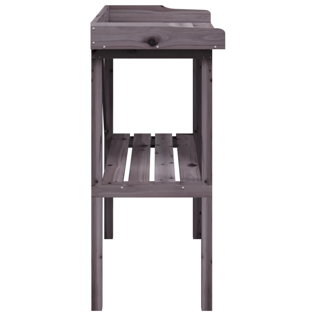 Augalų sodinimo stalas su lentyna, pilkas, 78x38x82,5cm, eglė Augalų sodinimo stalas su lentyna, pilkas, 78x38x82,5cm, eglė - Image 5