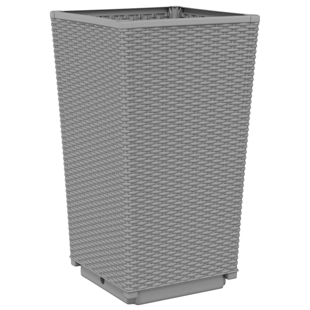 Sodo loveliai, 2vnt., šviesiai pilki, 32,5×32,5x57cm, PP Sodo loveliai, 2vnt., šviesiai pilki, 32,5x32,5x57cm, PP - Image 4