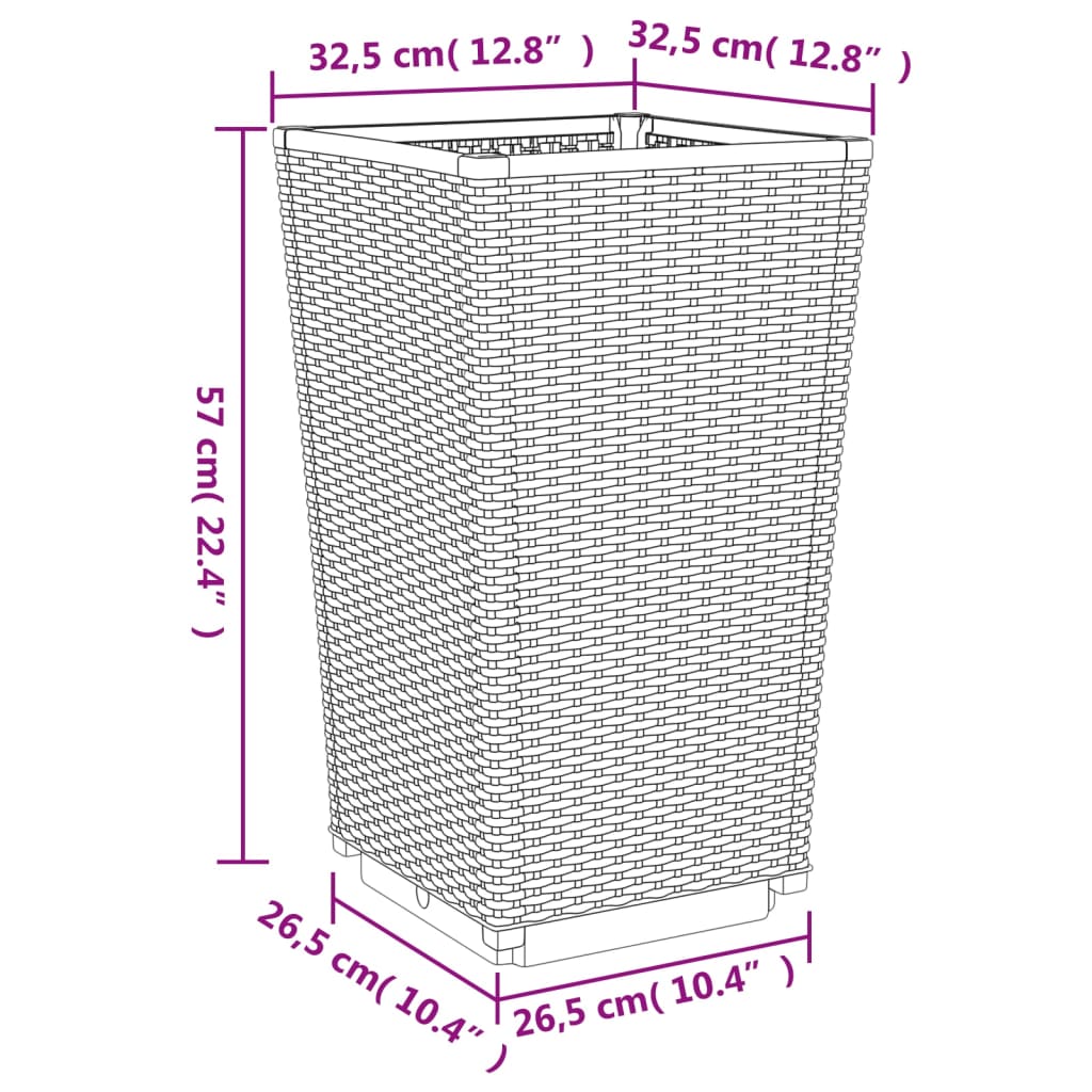 Sodo loveliai, 2vnt., baltos spalvos, 32,5×32,5x57cm, PP Sodo loveliai, 2vnt., baltos spalvos, 32,5x32,5x57cm, PP