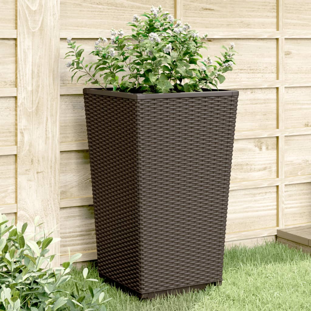 Sodo loveliai, 2vnt., rudos spalvos, 32,5×32,5x57cm, PP Sodo loveliai, 2vnt., rudos spalvos, 32,5x32,5x57cm, PP - Image 2