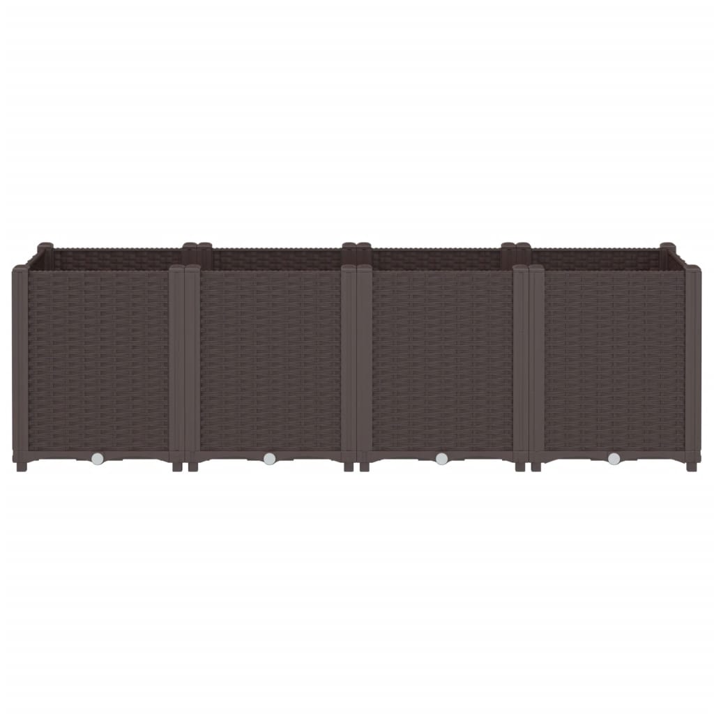 Sodo lovelis, rudos spalvos, 160x40x53cm, PP Sodo lovelis, rudos spalvos, 160x40x53cm, PP - Image 3