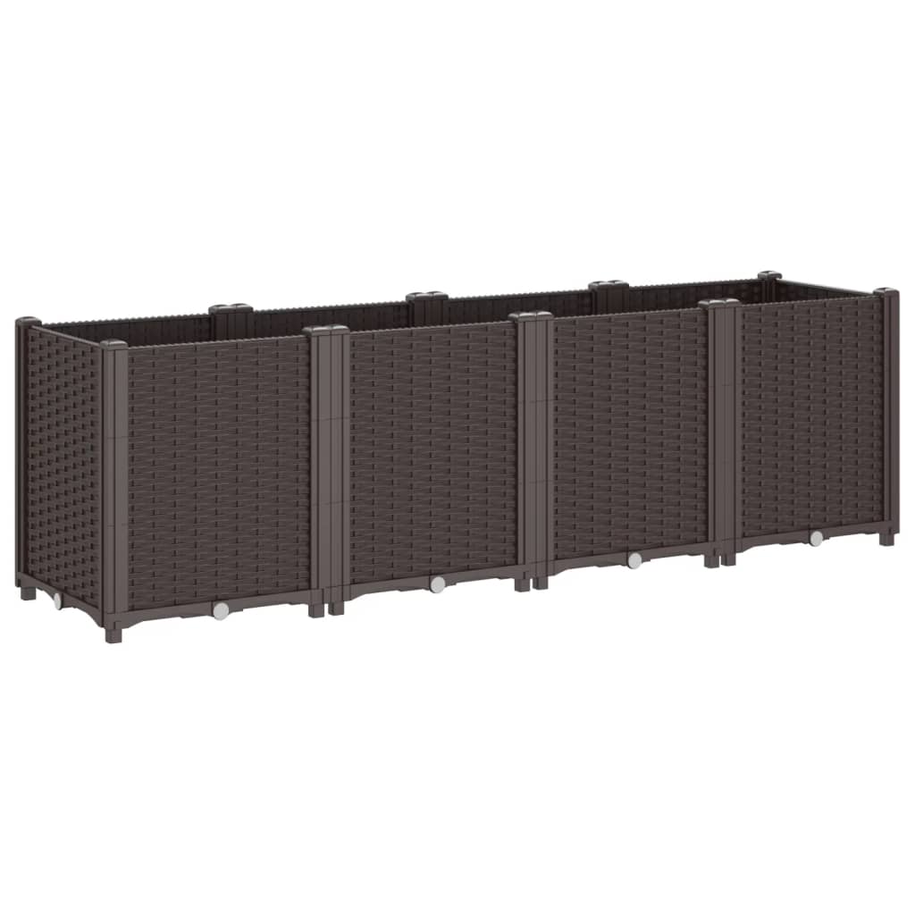 Sodo lovelis, rudos spalvos, 160x40x53cm, PP Sodo lovelis, rudos spalvos, 160x40x53cm, PP - Image 5