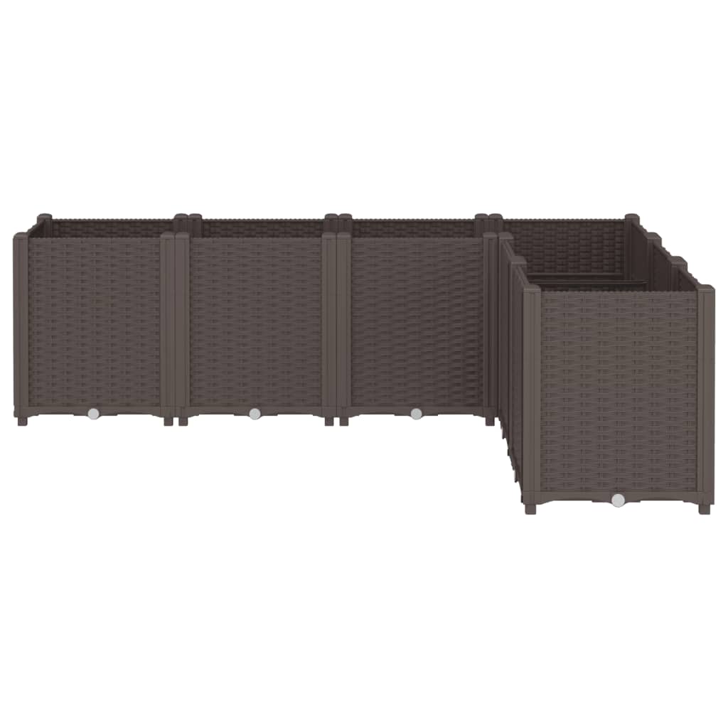 Sodo lovelis, rudos spalvos, 160x120x53cm, PP Sodo lovelis, rudos spalvos, 160x120x53cm, PP - Image 3