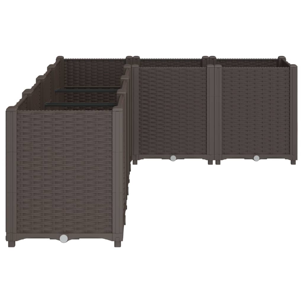 Sodo lovelis, rudos spalvos, 160x120x53cm, PP Sodo lovelis, rudos spalvos, 160x120x53cm, PP - Image 4