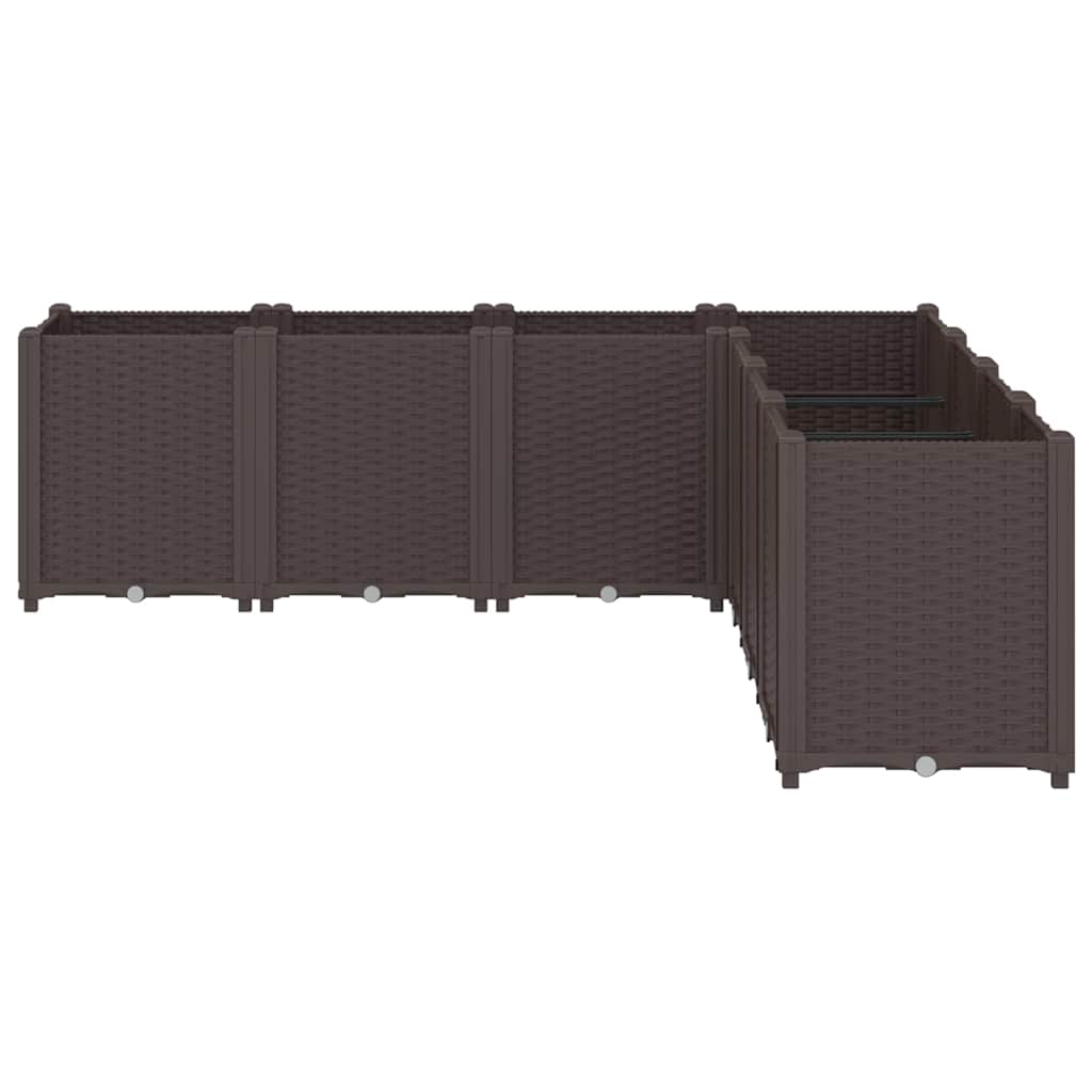 Sodo lovelis, rudos spalvos, 160x160x53cm, PP Sodo lovelis, rudos spalvos, 160x160x53cm, PP - Image 3