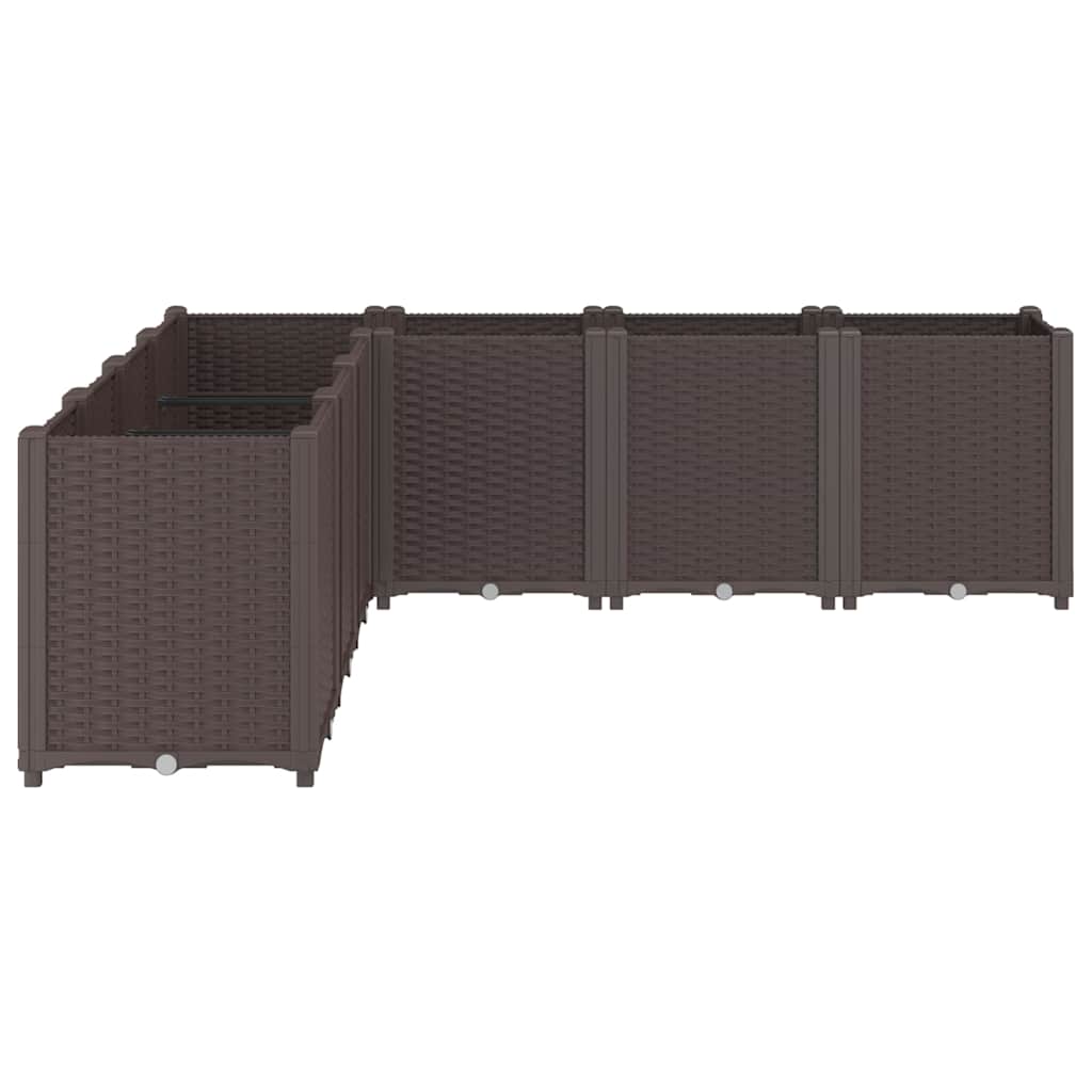 Sodo lovelis, rudos spalvos, 160x160x53cm, PP Sodo lovelis, rudos spalvos, 160x160x53cm, PP - Image 4