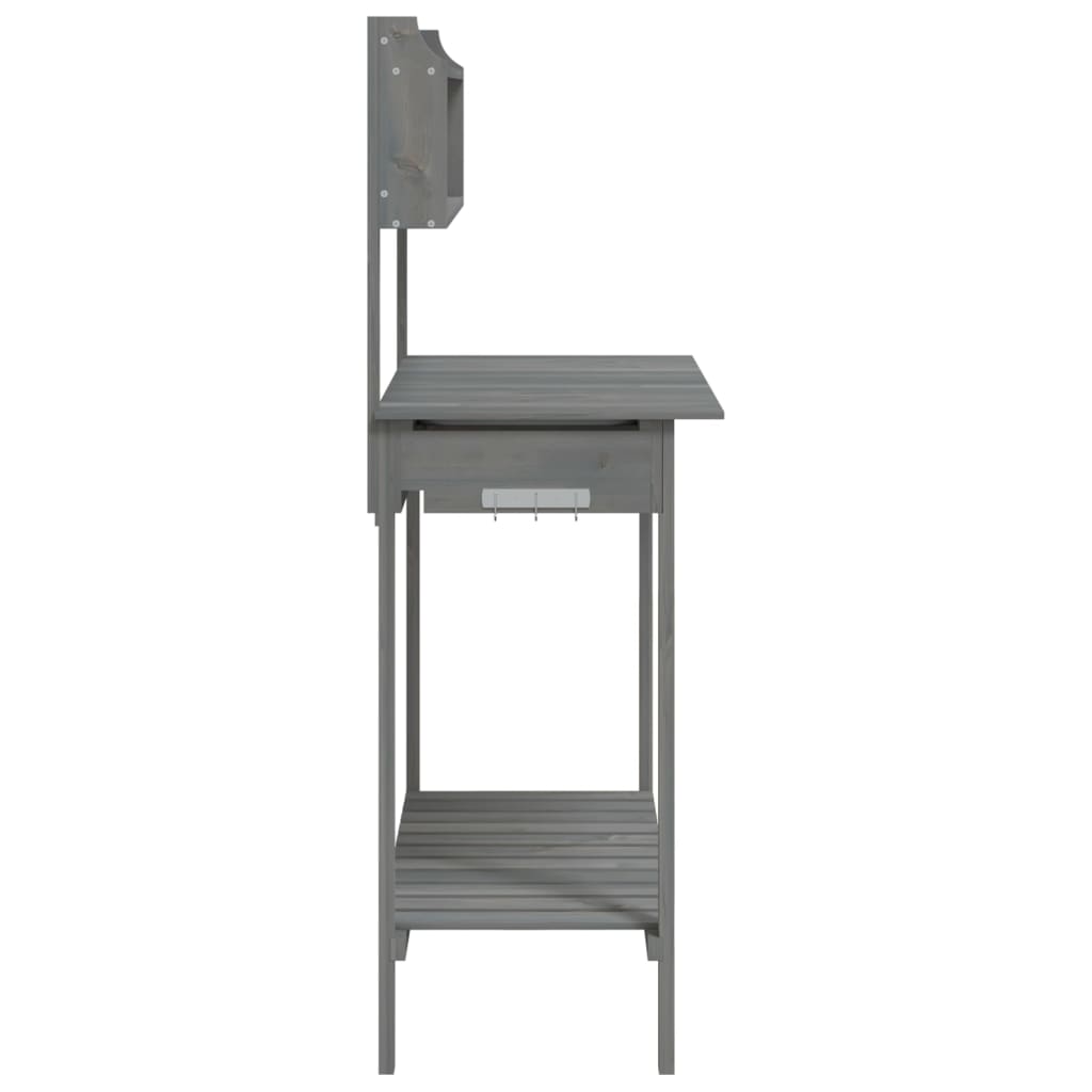 Sodinimo stalas su plautuve, pilkas, 147,5x44x139,5cm, eglė Sodinimo stalas su plautuve, pilkas, 147,5x44x139,5cm, eglė - Image 8