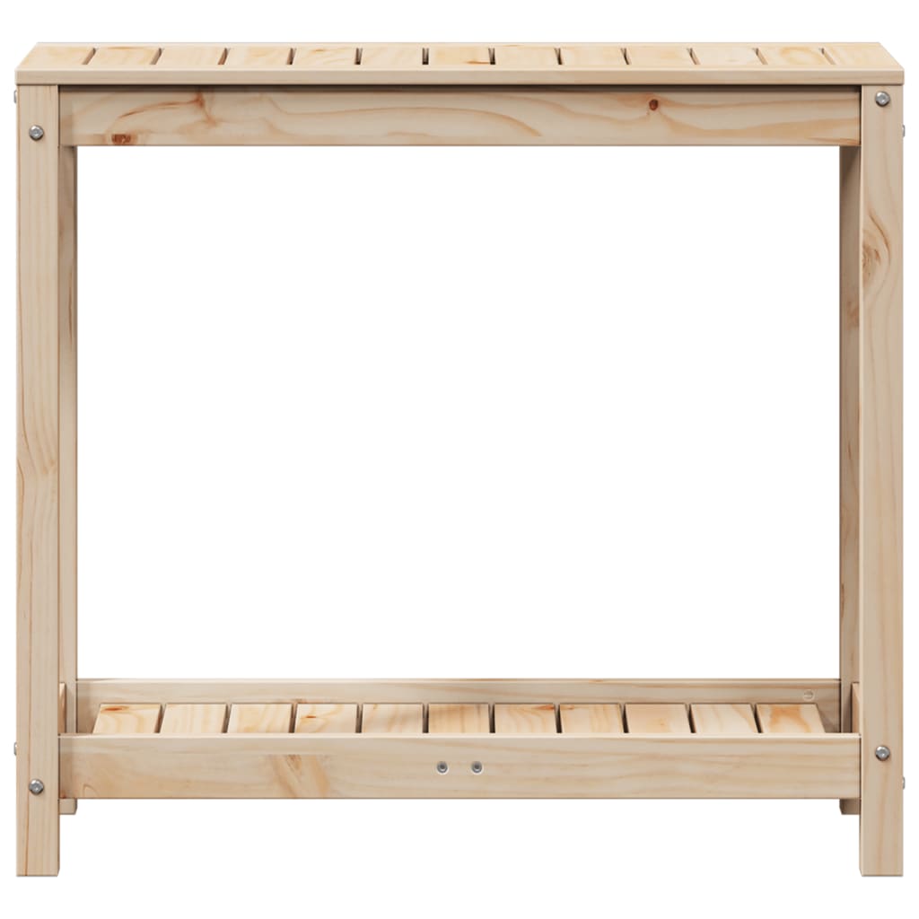 Sodinimo stalas su lentyna, 82,5x35x75cm, pušies masyvas Sodinimo stalas su lentyna, 82,5x35x75cm, pušies masyvas - Image 5