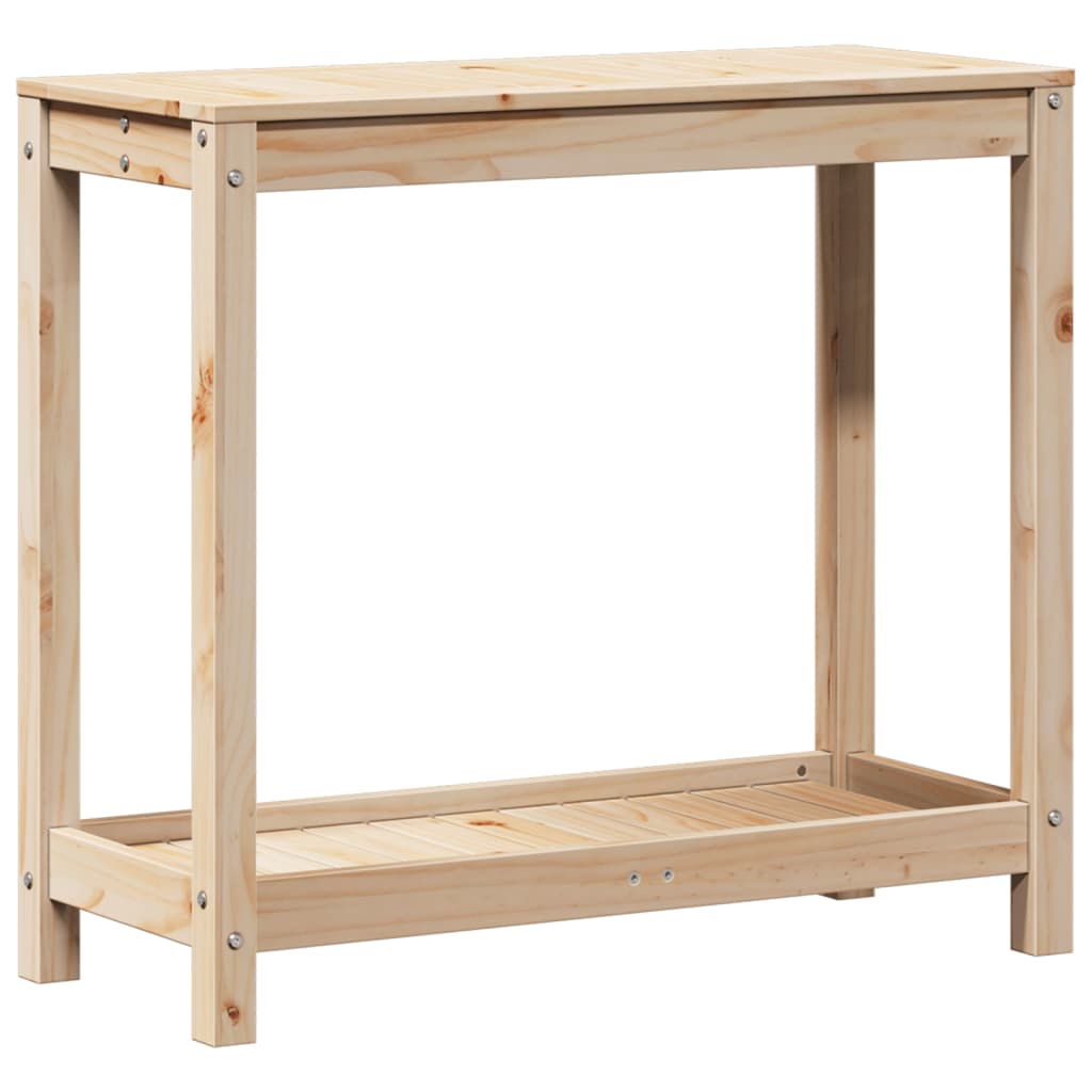 Sodinimo stalas su lentyna, 82,5x35x75cm, pušies masyvas Sodinimo stalas su lentyna, 82,5x35x75cm, pušies masyvas - Image 7