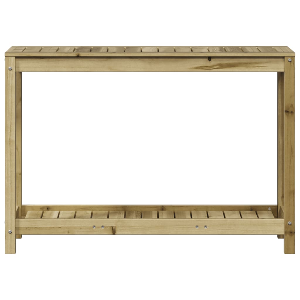 Sodinimo stalas su lentyna, 108x35x75cm, impregnuota pušis Sodinimo stalas su lentyna, 108x35x75cm, impregnuota pušis - Image 5