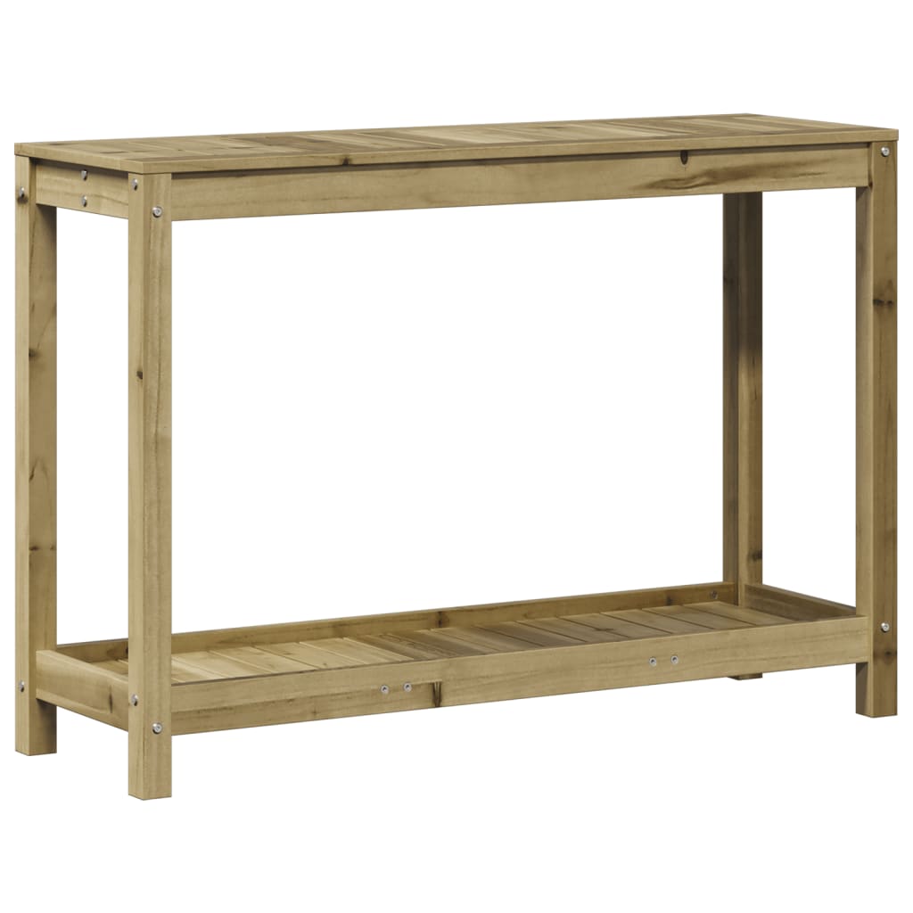 Sodinimo stalas su lentyna, 108x35x75cm, impregnuota pušis Sodinimo stalas su lentyna, 108x35x75cm, impregnuota pušis - Image 7