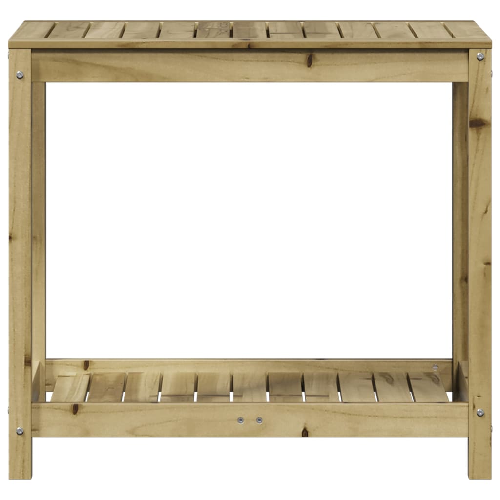 Sodinimo stalas su lentyna, 82,5x50x75cm, impregnuota pušis Sodinimo stalas su lentyna, 82,5x50x75cm, impregnuota pušis - Image 5