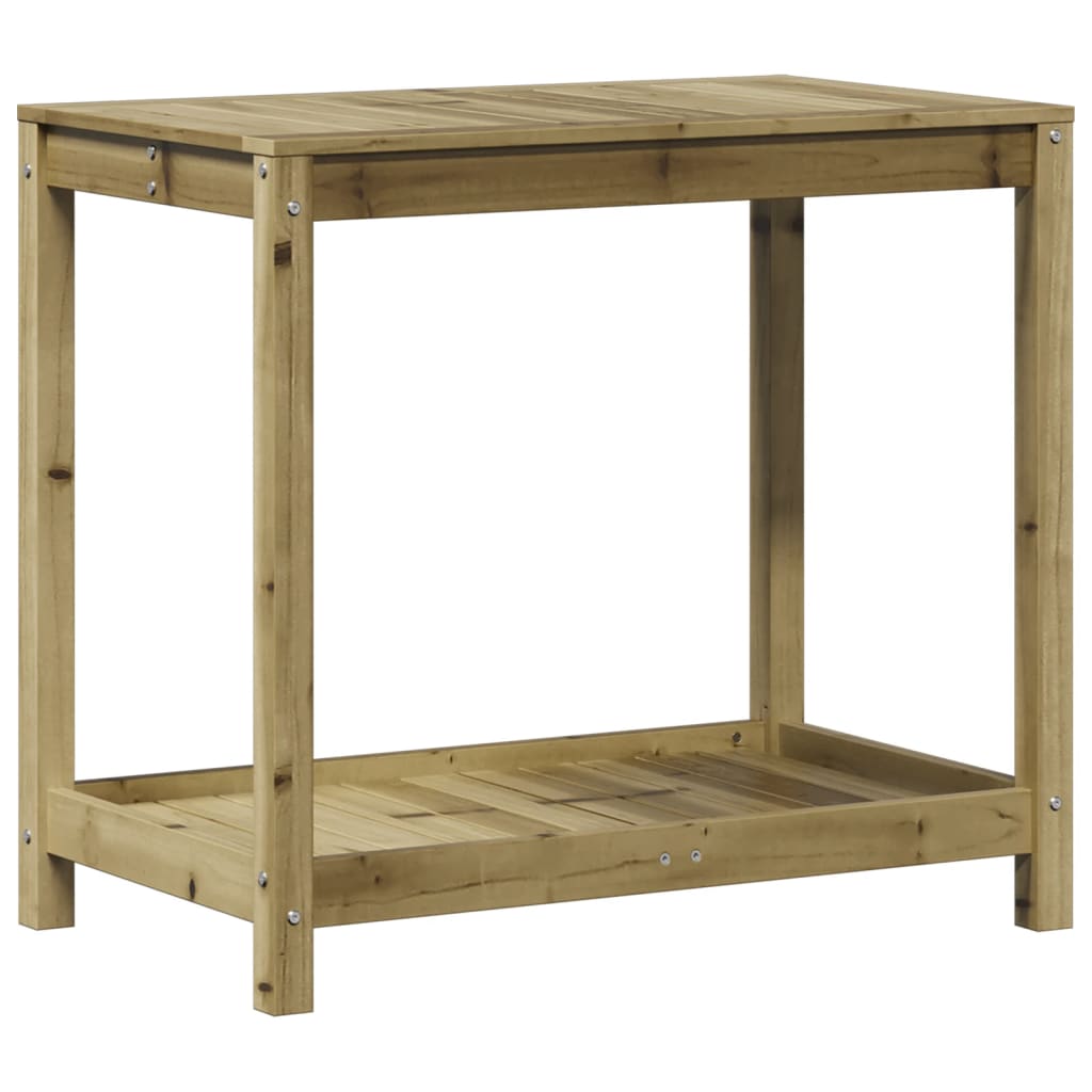 Sodinimo stalas su lentyna, 82,5x50x75cm, impregnuota pušis Sodinimo stalas su lentyna, 82,5x50x75cm, impregnuota pušis - Image 7
