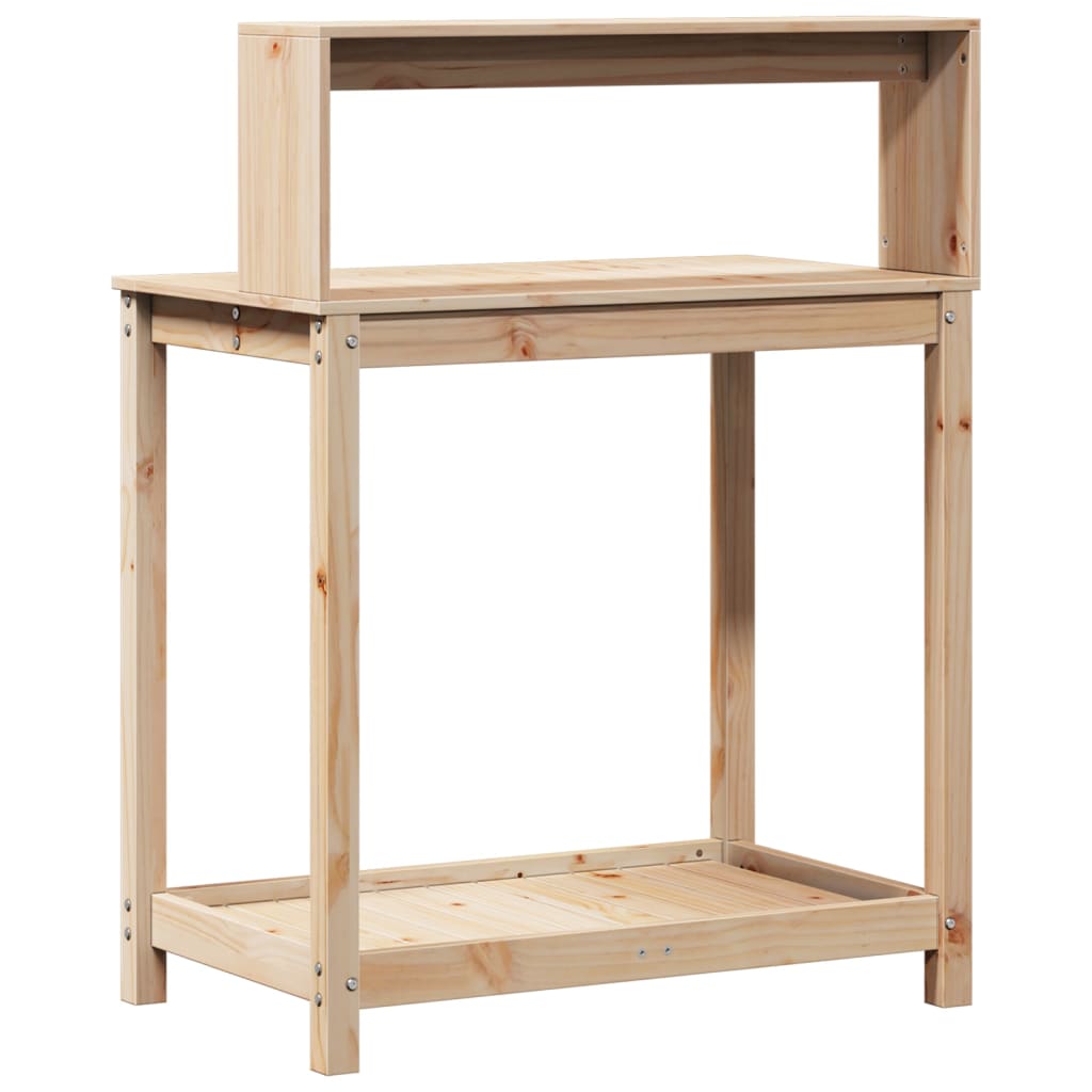 Sodinimo stalas su lentynomis, 82,5x50x109,5cm, pušies masyvas Sodinimo stalas su lentynomis, 82,5x50x109,5cm, pušies masyvas - Image 7