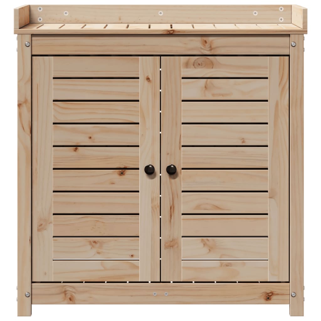 Sodinimo stalas su lentynomis, 82,5x50x86,5cm, pušies masyvas Sodinimo stalas su lentynomis, 82,5x50x86,5cm, pušies masyvas - Image 5