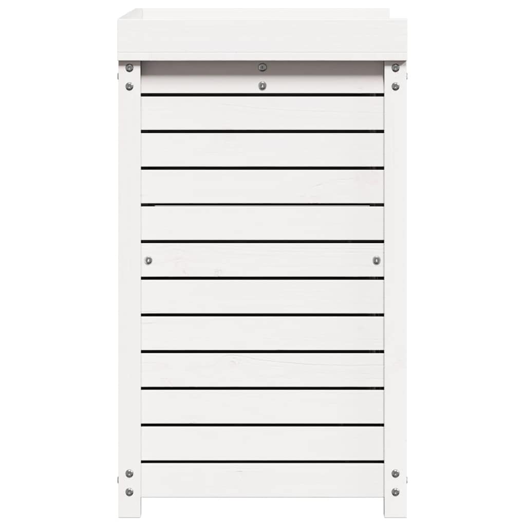 Sodinimo stalas su lentynomis, baltas, 82,5x50x86,5cm, pušis Sodinimo stalas su lentynomis, baltas, 82,5x50x86,5cm, pušis - Image 6