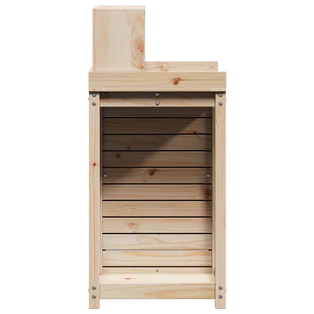 Sodinimo stalas su lentynomis, 82,5x50x109,5cm, pušies masyvas Sodinimo stalas su lentynomis, 82,5x50x109,5cm, pušies masyvas - Image 6