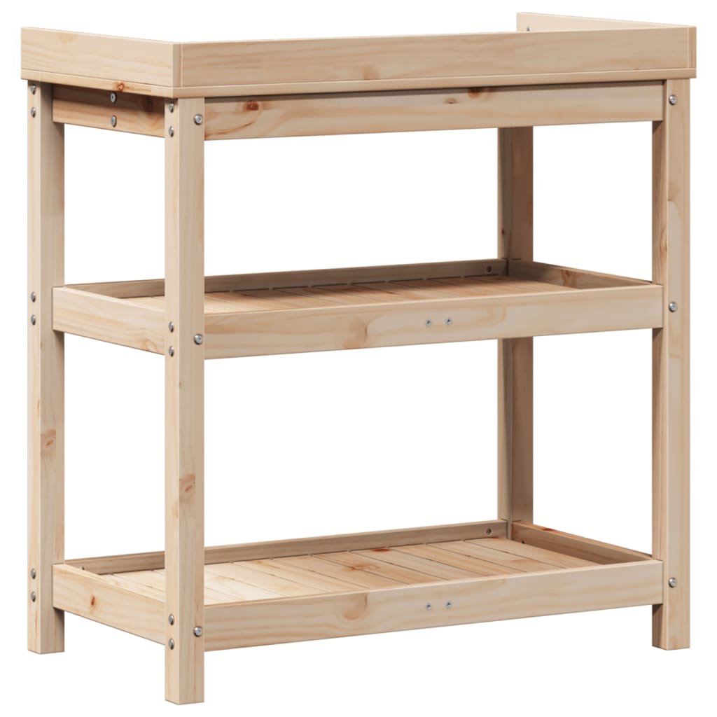 Sodinimo stalas su lentynomis, 82,5x45x86,5cm, pušies masyvas Sodinimo stalas su lentynomis, 82,5x45x86,5cm, pušies masyvas - Image 7