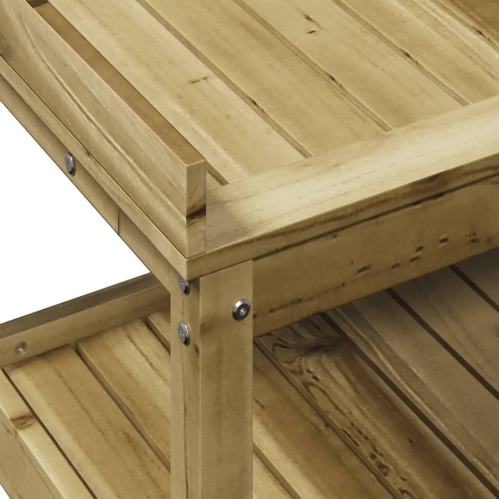 Sodinimo stalas su lentynomis, 108x45x86,5cm, impregnuota pušis Sodinimo stalas su lentynomis, 108x45x86,5cm, impregnuota pušis - Image 8