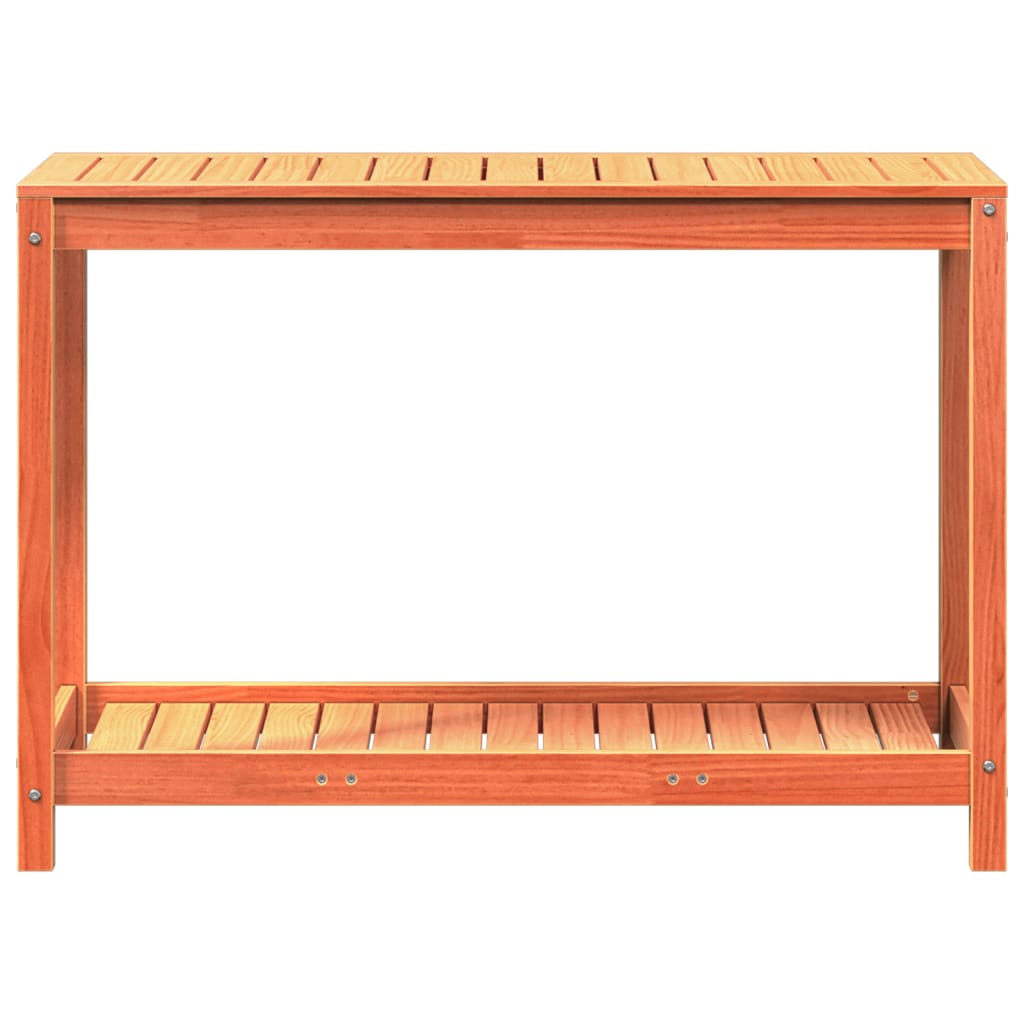 Sodinimo stalas su lentyna, vaško rudas, 108x50x75cm, pušis Sodinimo stalas su lentyna, vaško rudas, 108x50x75cm, pušis - Image 5
