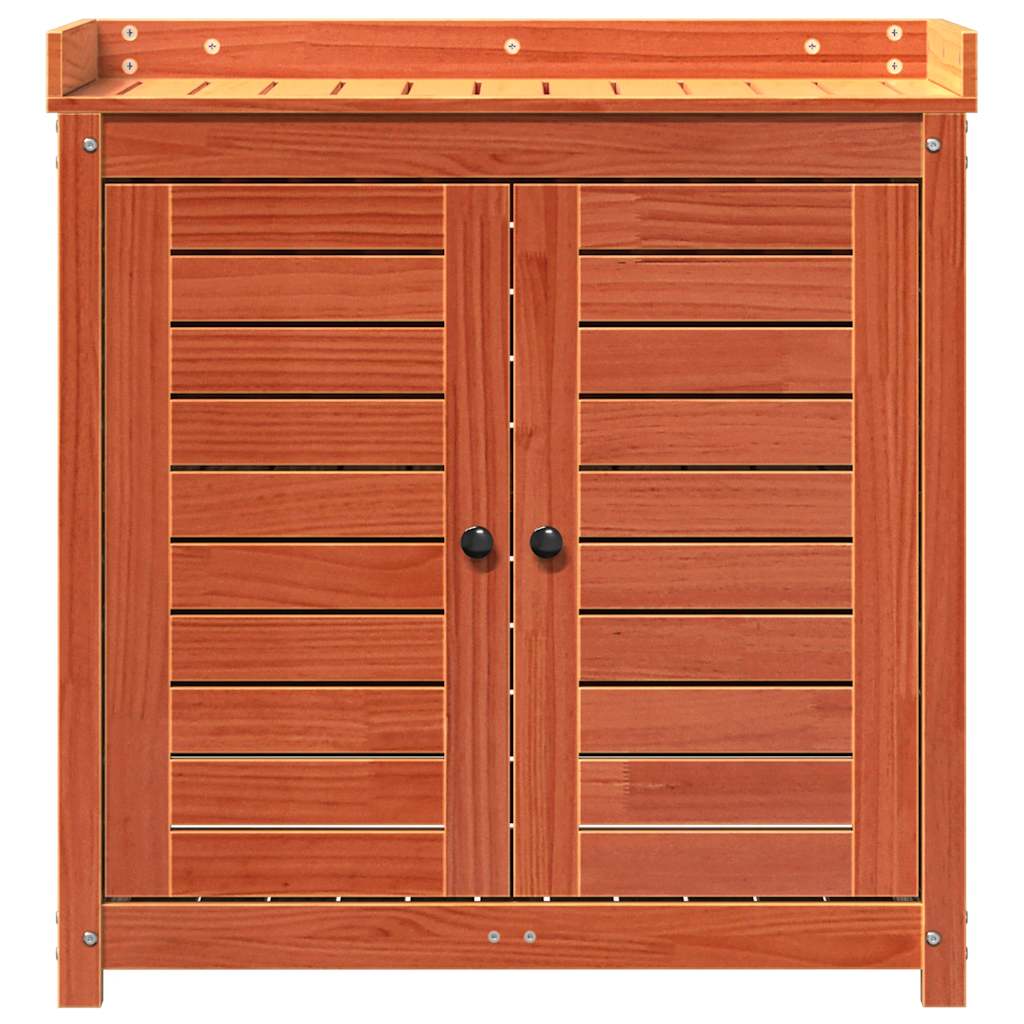 Sodinimo stalas su lentynomis, rudas, 82,5x50x86,5cm, pušis Sodinimo stalas su lentynomis, rudas, 82,5x50x86,5cm, pušis - Image 5