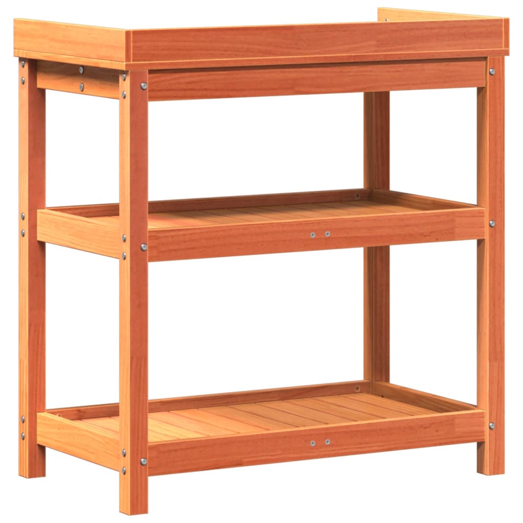 Sodinimo stalas su lentynomis, rudas, 82,5x45x86,5cm, pušis Sodinimo stalas su lentynomis, rudas, 82,5x45x86,5cm, pušis - Image 7