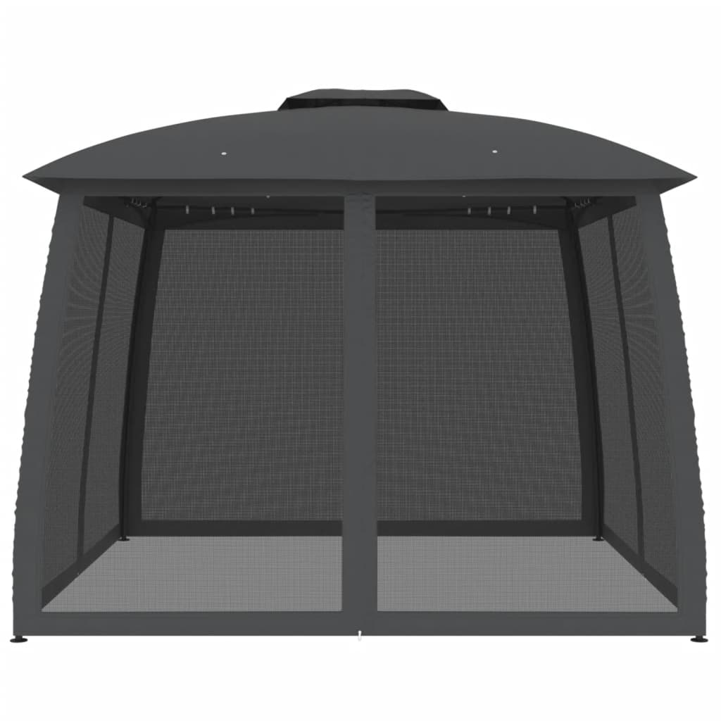 Pavėsinė su stogu ir sienomis, antracito, 2,93×2,93m, plienas Pavėsinė su stogu ir sienomis, antracito, 2,93x2,93m, plienas - Image 3
