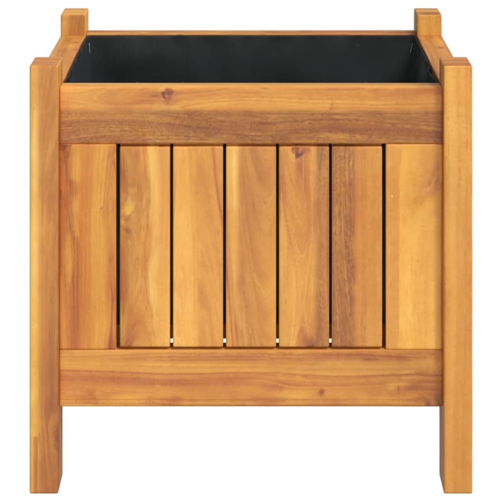 Sodo lovelis su įdėklu, 31x31x30cm, akacijos medienos masyvas Sodo lovelis su įdėklu, 31x31x30cm, akacijos medienos masyvas - Image 5