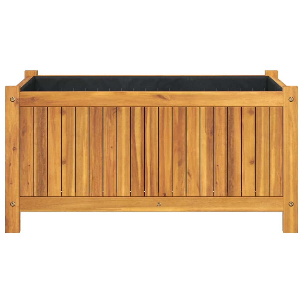 Sodo lovelis su įdėklu, 80x42x40cm, akacijos medienos masyvas Sodo lovelis su įdėklu, 80x42x40cm, akacijos medienos masyvas - Image 4