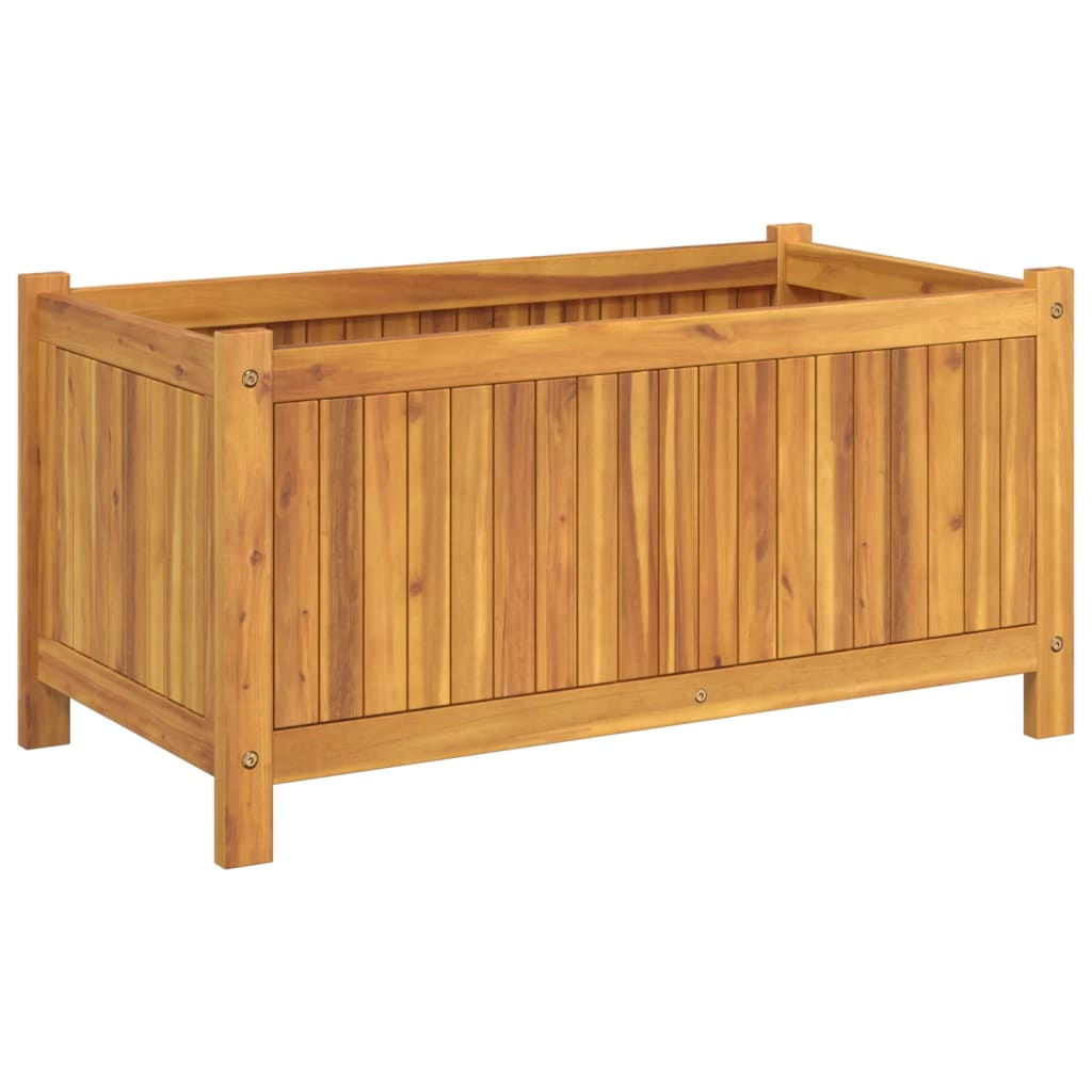 Sodo lovelis su įdėklu, 80x42x40cm, akacijos medienos masyvas Sodo lovelis su įdėklu, 80x42x40cm, akacijos medienos masyvas - Image 5