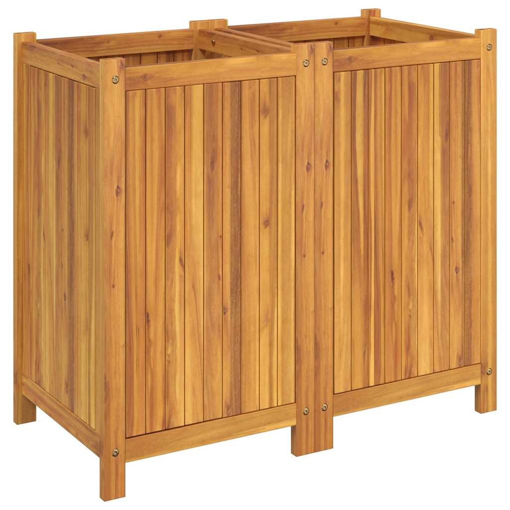 Sodo lovelis su įdėklu, 84x42x75cm, akacijos medienos masyvas Sodo lovelis su įdėklu, 84x42x75cm, akacijos medienos masyvas - Image 5