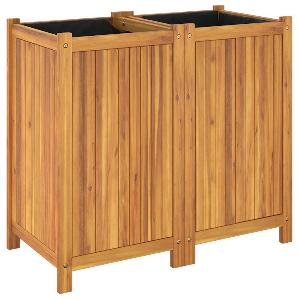 Sodo lovelis su įdėklu, 84x42x75cm, akacijos medienos masyvas Sodo lovelis su įdėklu, 84x42x75cm, akacijos medienos masyvas - Image 7