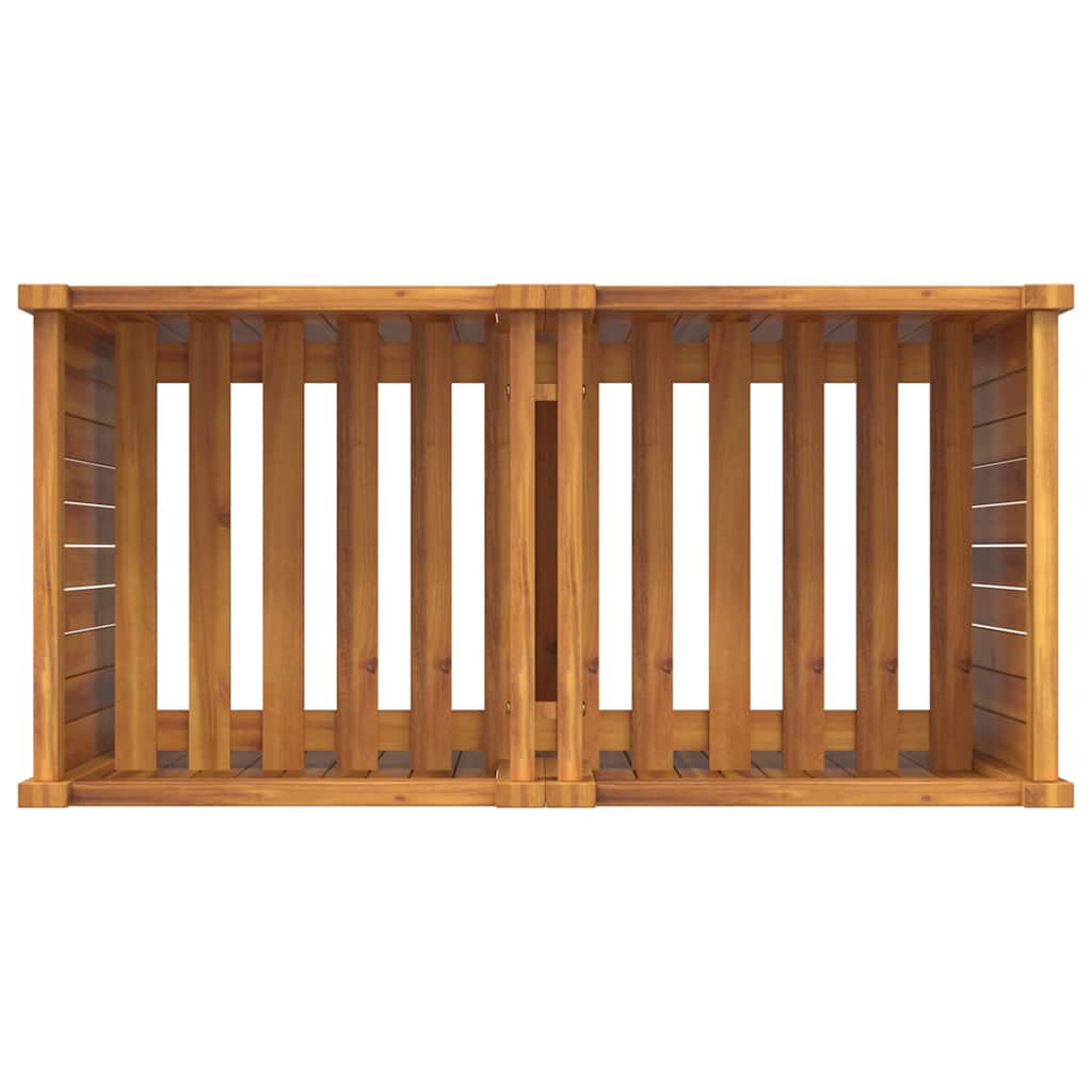Sodo lovelis su įdėklu, 84x42x75cm, akacijos medienos masyvas Sodo lovelis su įdėklu, 84x42x75cm, akacijos medienos masyvas - Image 8