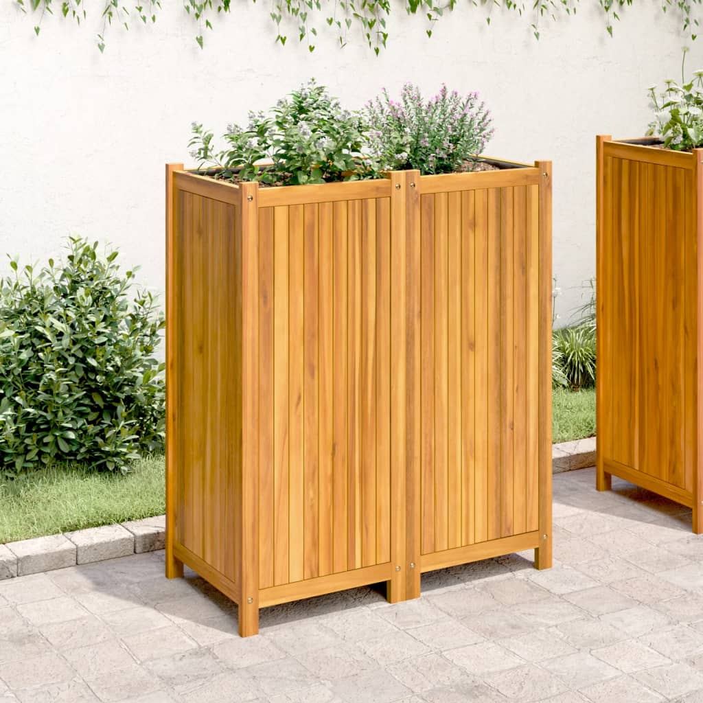 Sodo lovelis su įdėklu, 84x42x100cm, akacijos medienos masyvas Sodo lovelis su įdėklu, 84x42x100cm, akacijos medienos masyvas - Image 3