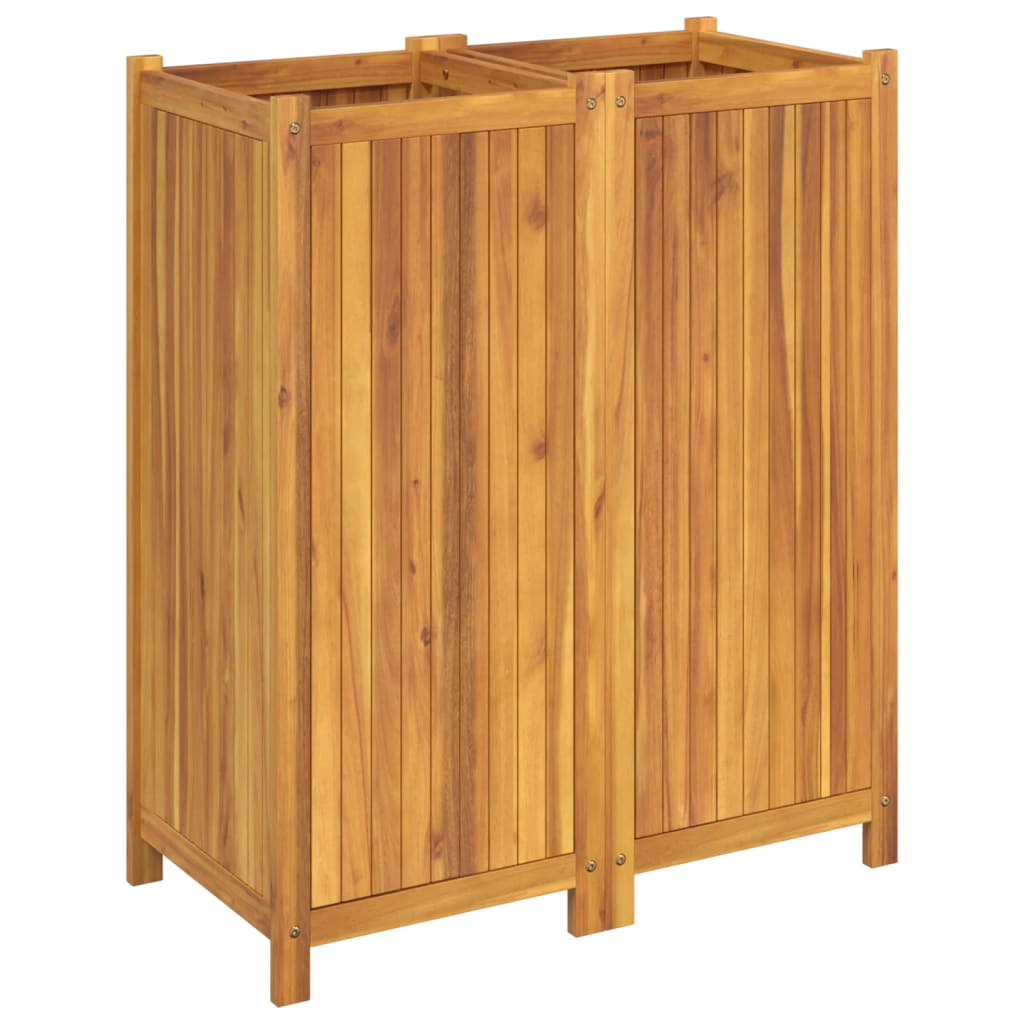 Sodo lovelis su įdėklu, 84x42x100cm, akacijos medienos masyvas Sodo lovelis su įdėklu, 84x42x100cm, akacijos medienos masyvas - Image 5
